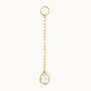 White Topaz Ear Curation Chain™ in Solid Gold